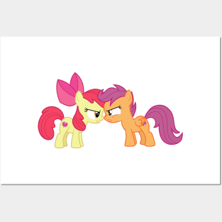 Apple Bloom vs Scootaloo Posters and Art